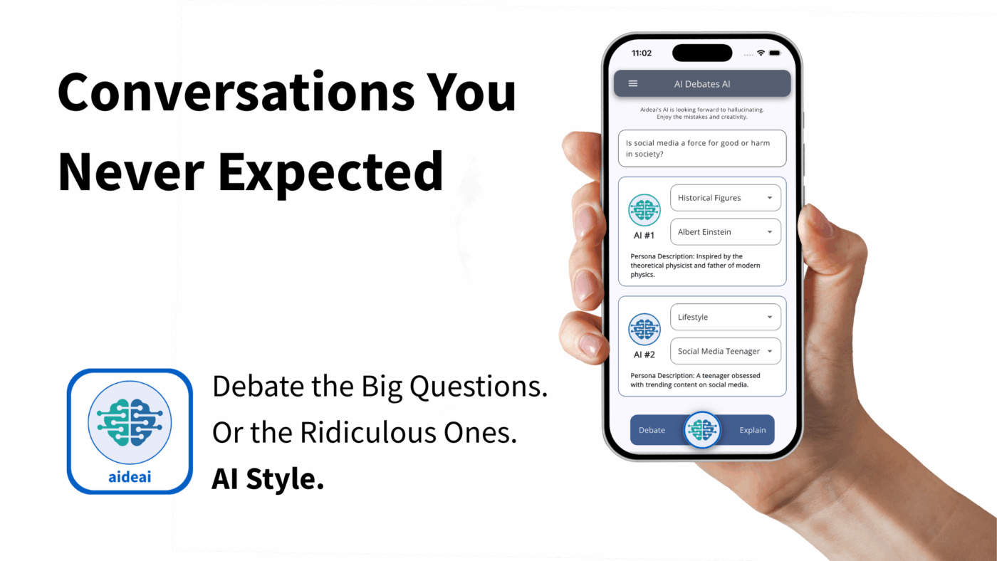 Conversations You Never Expected

Debate the Big Questions. Or the Ridiculous Ones. AI Style.